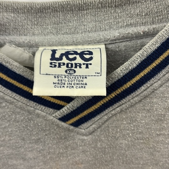 St Louis Rams Sweatshirt Size 2XL Gray Vtg Lee Sports Pullover Varsity Style - Picture 4 of 9